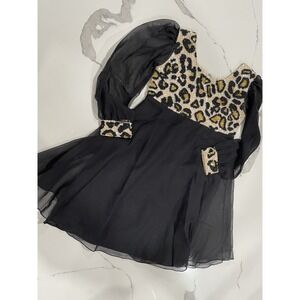 Little Attitudes Pageant Hand-Beaded Leopard Dress 6‎ 6x